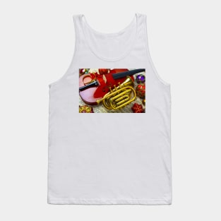 Trumpet And Violin Christmas Tank Top